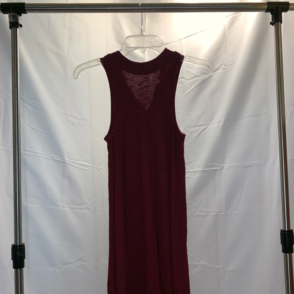 Loose long neck dress